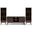 Draper Solid Wood 60 Inch TV Stand with 22 Inch Bookcases Set of 3 In Medium Auburn Brown