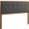 Draper Tufted Full Fabric and Wood Headboard In Walnut Charcoal