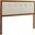 Draper Tufted King Fabric and Wood Headboard In Walnut Beige