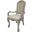 Dresden Arm Chair Set of 2 In Bone White