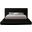 Drew Corduroy Fabric Full Bed In Black