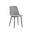 Drew Dining Chair Set of 2 In Light Grey and Black
