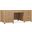 Driftwood Executive Desk In Light Wood