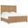 Driftwood King Panel Bed In Light Wood