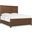 Driftwood King Panel Bed In Medium Wood