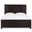 Driftwood Queen Panel Bed In Burnt Timber