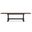 Driftwood Rectangle Dining Table with Two 20-inch Leaves In Black