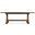 Driftwood Rectangle Dining Table with Two 20 Inch Leaves In Medium Wood