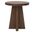 Driftwood Round End Table In Medium Wood