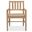 Driftwood Splatback Arm Chair In Light Wood