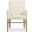 Driftwood Upholstered Arm Chair In Beige and Light Wood