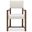 Driftwood Upholstered Arm Chair In Beige