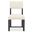 Driftwood Upholstered Side Chair In Beige and Burnt Timber