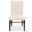 Driftwood Upholstered Side Chair In Beige and Burnt Timber