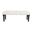 Drizo Acacia Wood Hand Made Indoor Rectangle Bench In Off White