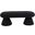 Drum Faux Shearling Teddy Fabric Bench In Black