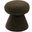 Drum Faux Shearling Teddy Fabric Ottoman In Green