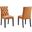 Duchess Dining Chair Vinyl Set of 2 In Tan