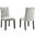 Duchess Performance Velvet Dining Chair Set Of 2 In Light Gray