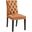 Duchess Tan Button Tufted Vegan Leather Dining Chair