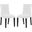 Duchess White Dining Chair Vinyl Set of 2 EEI-3472-WHI