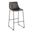 Duke 30 Inch Fixed Height Barstool In Black and Grey