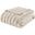 Duke Polyester Brushed Long Fur Knitted Throw In Ivory