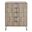 Dumbo 5-Drawer Tall Dresser In Grey