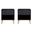 Dumbo Nightstand with 1 Drawer Set of 2 In Black