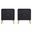 Dumbo Nightstand with 2 Drawer Set of 2 In Black