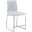Duncan 24 Inch Faux Leather Counter Stool In White And Chrome