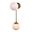 Duo Modern Contemporary Plug-in Wall Sconce In Brushed Brass