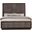 Durango Eastern King Upholstered Bed Smoked Peppercorn and Grey