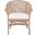 Dustin Rattan Accent Chair with Cushion in Grey
