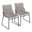 Dutchess Dining Chair Set of 2 In Black and Silver