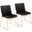 Dutchess Dining Chair Set of 2 In Gold