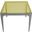 Dynasty End Table With Yellow Glass Top
