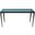 Dynasty Side Table With Ocean Blue Glass Top