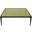 Dynasty Square Coffee Table With Yellow Glass Top