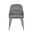 E Kora Chair Set of 2 In Charcoal Grey