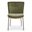 Early Dining Chair Set of 2 In Faux Green Mohair