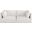 Ease Polyester Fabric 2 Piece Modular Sofa In Cream