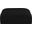 Ease Polyester Fabric Ottoman In Black