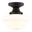 Eastgate 8.75 Inch Semi-Flush Ceiling Light In Matte Black