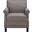 Easton Sea Mist and Java Club Chair with Brass Nailhead Detail