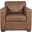 Eastwood Faux Leather Accent Lounge Chair In Brown