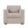 Eastwood Track Arm Upholstered Accent Lounge Chair In Taupe