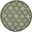 Easy Care 4' x 4' Round Rug In Green