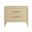 Eave 2 Drawer Nightstand In Sundrenched Oak and Natural Oak