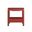 Eave Bedside Table In Candy Apple Red
